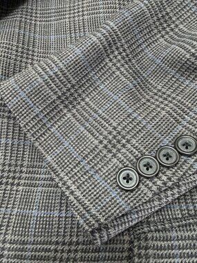 Brooks Brothers Blazer Sport Coat Jacket 42S Glen Plaid Two Button 100% Wool